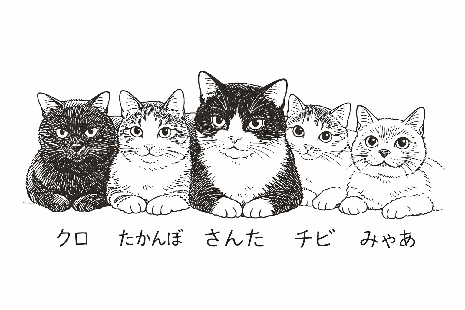 我が家の五猫