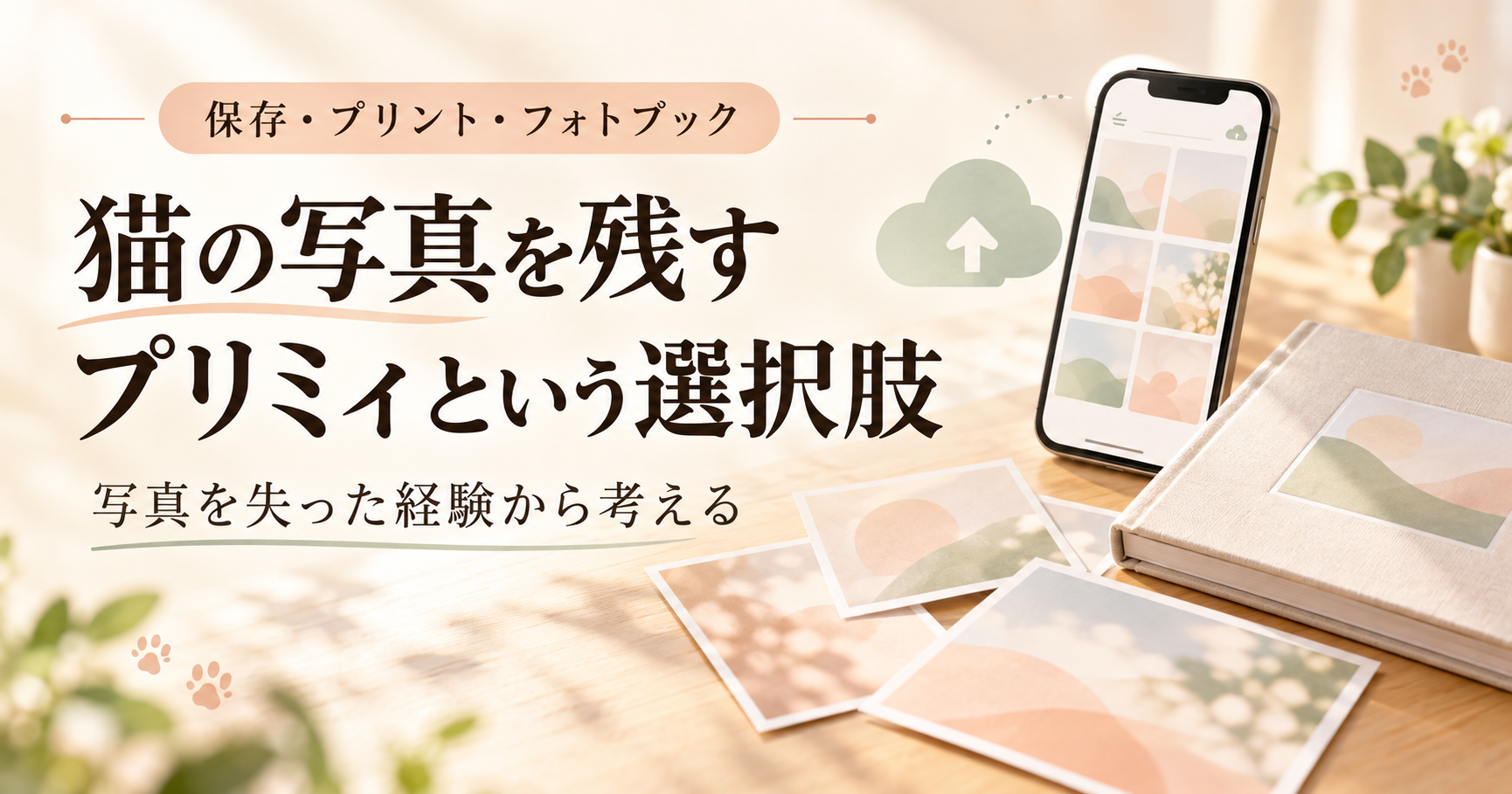 猫の写真を保存・プリントするならプリミィ？写真を失った経験から考える選び方